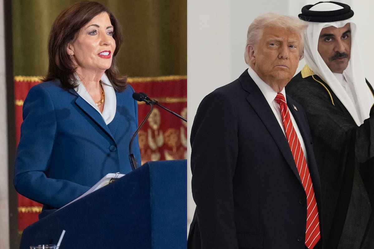 Kathy Hochul ironizó sobre el escándalo del avión donado a Trump y señaló los efectos de sus aranceles en el bolsillo de los consumidores