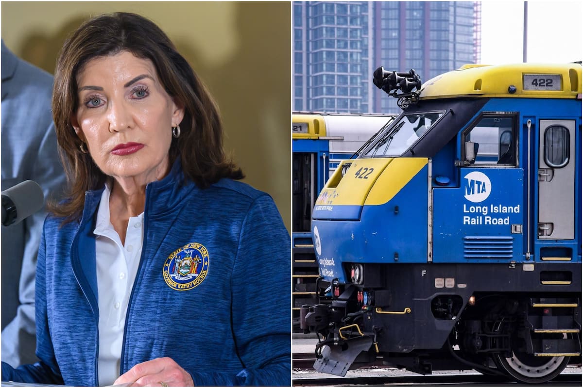 Kathy Hochul realizó una rueda de prensa ante la huelga del ferrocarril de Long Island (LIRR)