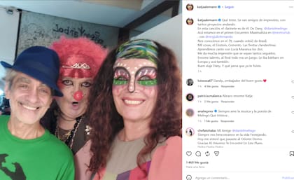 Katja Aleman expresó su tristeza ante la partida de su amigo (Foto: Captura Instagram/@katjaalemann)