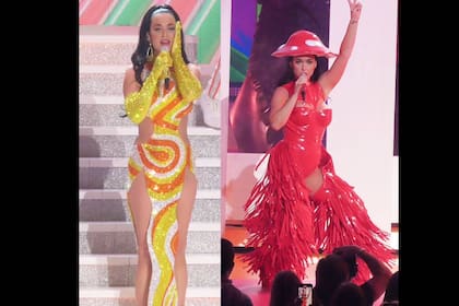 Katy lució seis looks. Instagram @katyperry