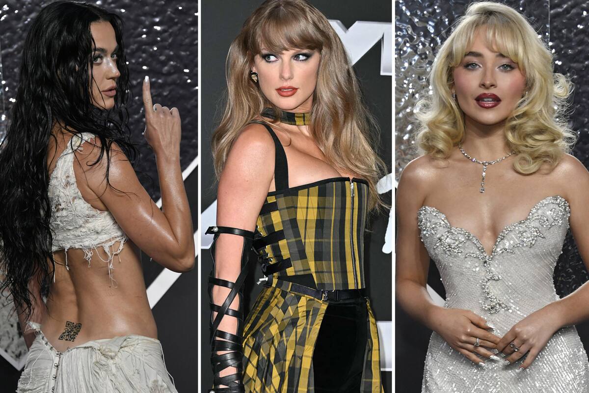 Katy Perry, Taylor Swift y Sabrina Carpenter, las grandes estrellas de la noche