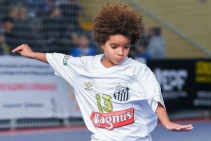 Kauan Basile, la pequeña figura del Santos