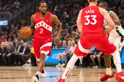 Kawhi Leonard, en el partido del jueves que ganó Toronto.