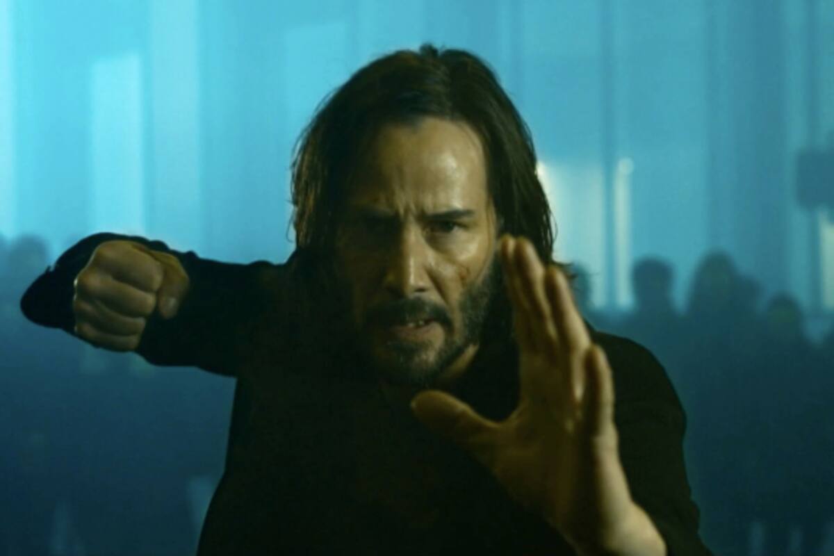 Keanu Reeves como Neo, en una de las escenas de la nueva película