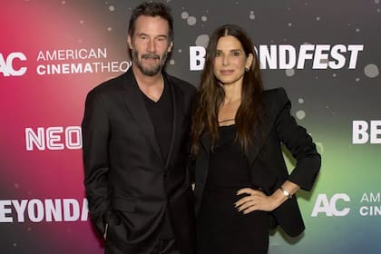Keanu Reeves y Sandra Bullock, en el teatro Egipcio de Los Ángeles