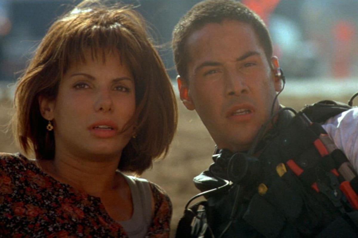 Keanu Reeves y Sandra Bullock en Máxima velocidad