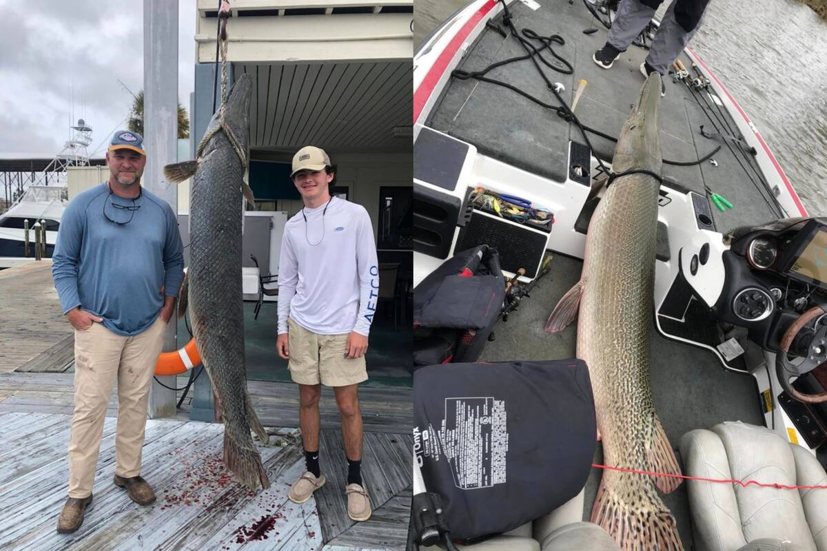 Keith Dees y su hijo Huntley pescaron un catán en Alabama, Estados Unidos