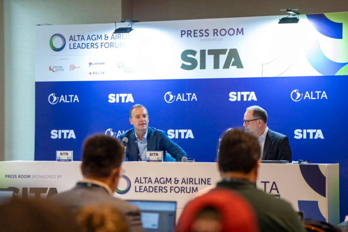 Keith Glatz, durante una presentación en el ALTA AGM & Airline Leaders Forum 2025