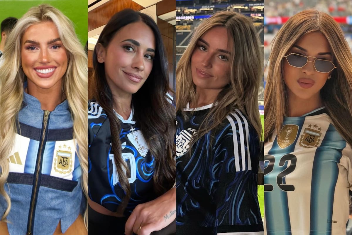 Kelci Rose Bowers, novia de Marcos Senesi; Antonela Roccuzzo, esposa de Lionel Messi; Emma Ramírez, novia de Nico Paz y Agustina Gandolfo, esposa de Lautaro Martínez, integran el grupo de mujeres de la selección argentina