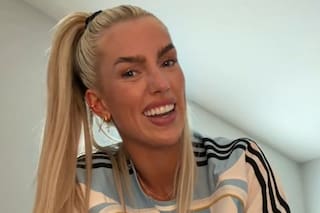Kelci Rose mostró el regalo personalizado que le hizo Messi a sus compañeros de la selección argentina