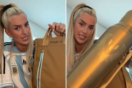 Kelci Rose se encargó de mostrar, con lujo de detalles, el lujoso regalo de Messi al plantel