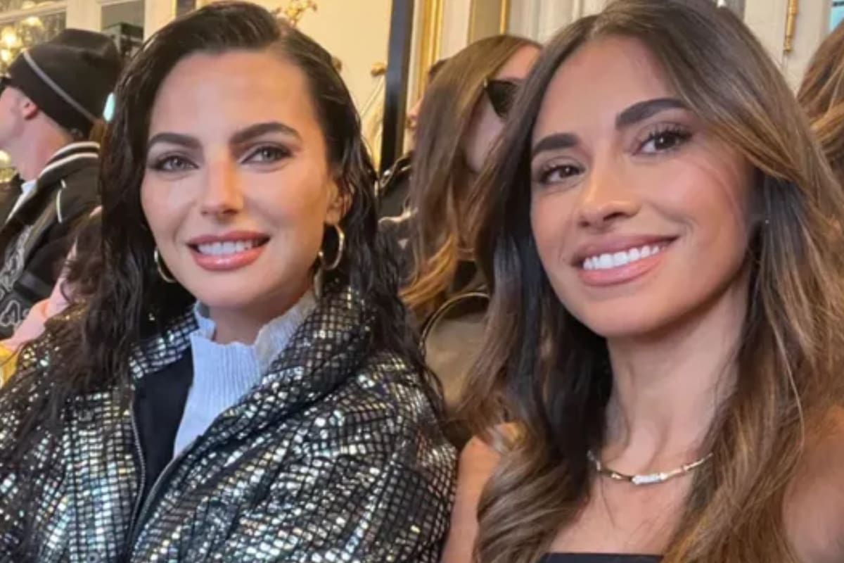 Kelly Piquet y Antonela Roccuzzo en el desfile de Louis Vuitton en la Semana de la Moda de París