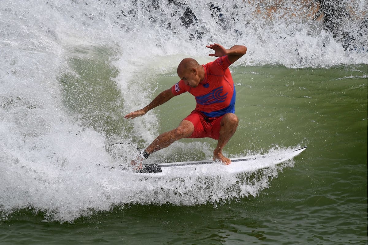 Kelly Slater, leyenda del surf y dueño del Ranch con las olas artificiales