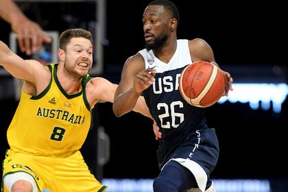 Kemba Walker, en acción ante Australia.