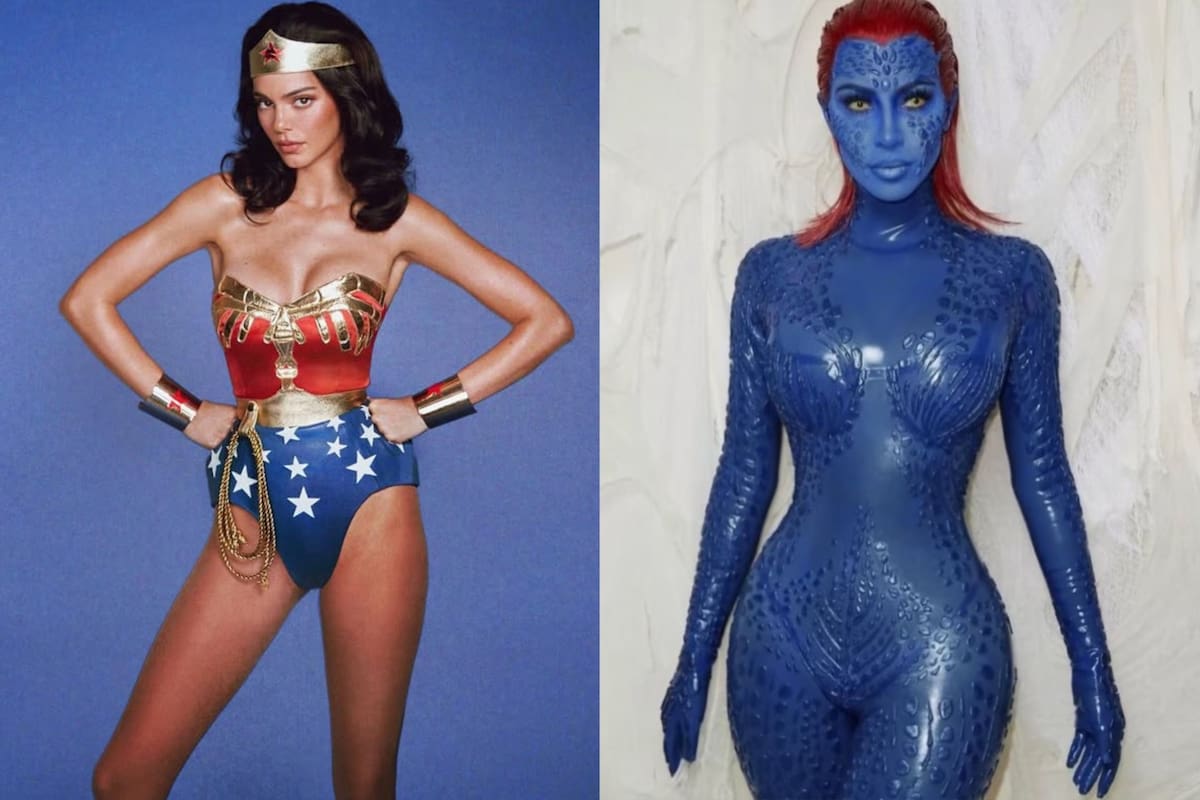 Kendall Jenner y Kim Kardashian elevaron la vara en cuanto a los disfraces de Halloween