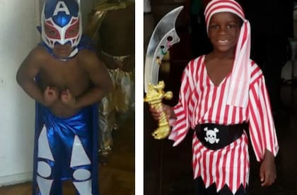 Kennedy y Khaled, nietos de Karadagian, disfrazados: hoy, son adolescentes y viven para el deporte