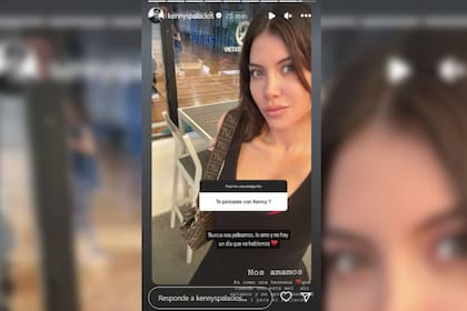 Kennys Palacios le brindó apoyo a su amiga, Wanda Nara (Foto Instagram @kennyspalacios)