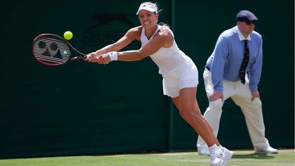 Kerber, número uno del mundo, jugó este lunes en el tercer estadio de Wimbledon en importancia