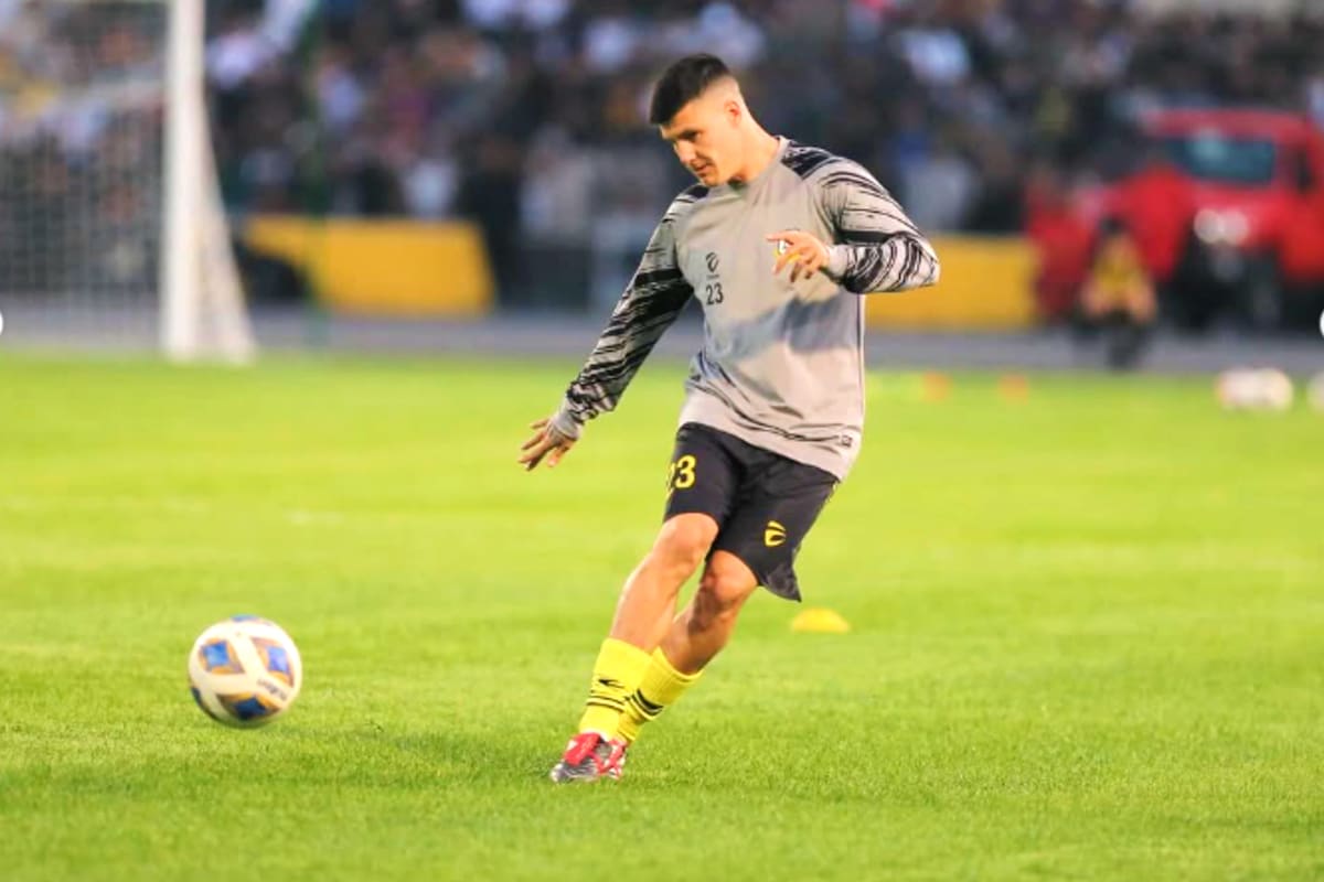 Kevin Ceijas, en su paso por el club Erbil, de Kurdistán