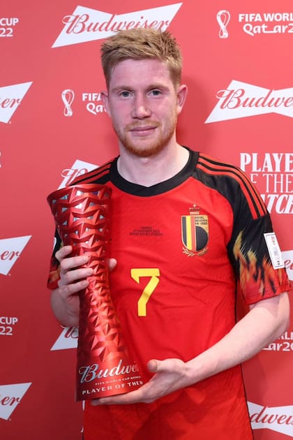 Kevin De Bruyne y el premio que recibió tras la victoria belga sobre Canadá