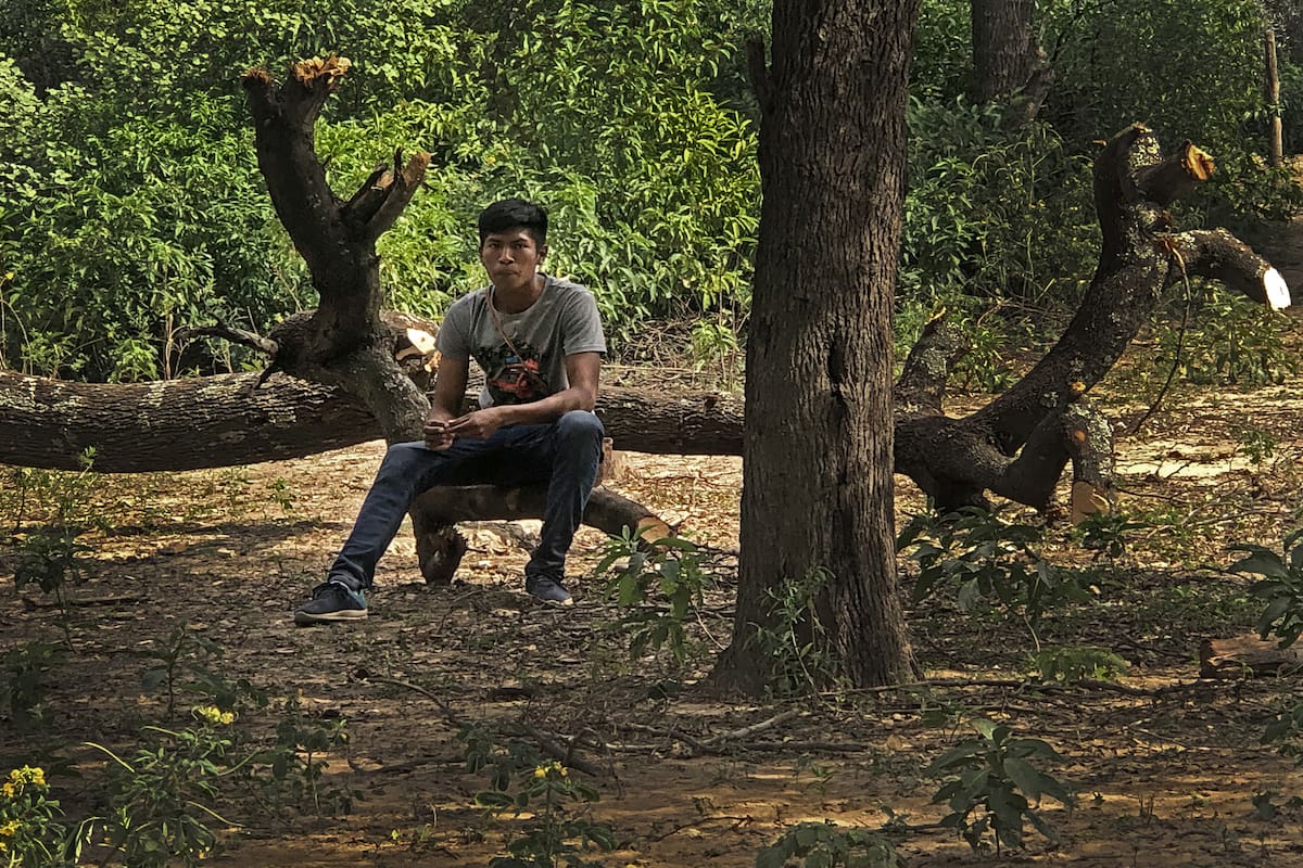 Kevin Díaz es Wichi y vive en la comunidad Puntana, en Santa Victoria Este, Salta. Lo que más le gusta es ir a caminar por el monte o ir al río a pescar