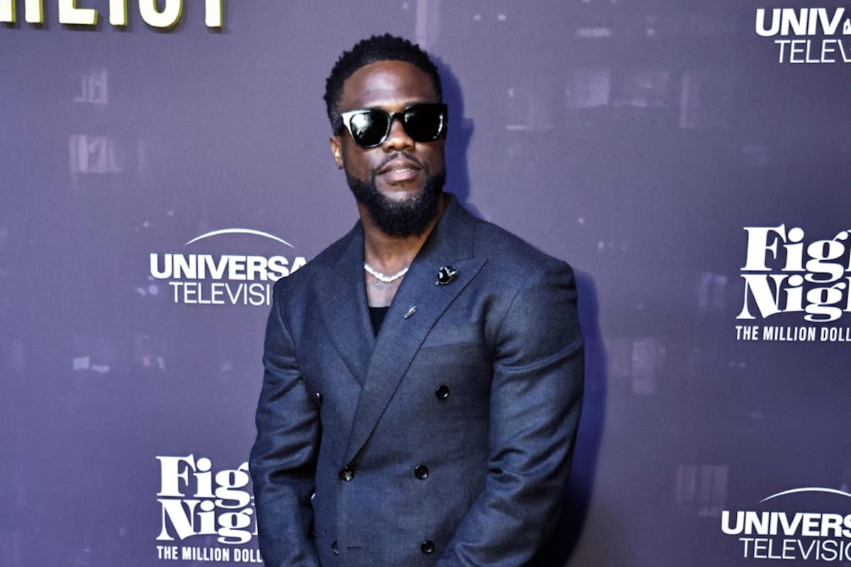 Kevin Hart fue elegido para conducir la ceremonia de presentación de los grupos de la Copa del Mundo en Washington (Photo by John Lamparski / AFP)