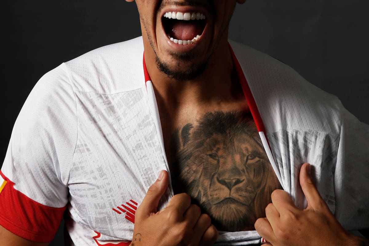 Kevin Lomónaco, en una foto de presentación de Red Bull Bragantino