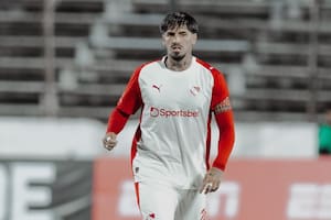 Kevin Lomónaco fue capitán de Independiente en la victoria frente a Alianza Lima por 2 a 1 del pasado sábado