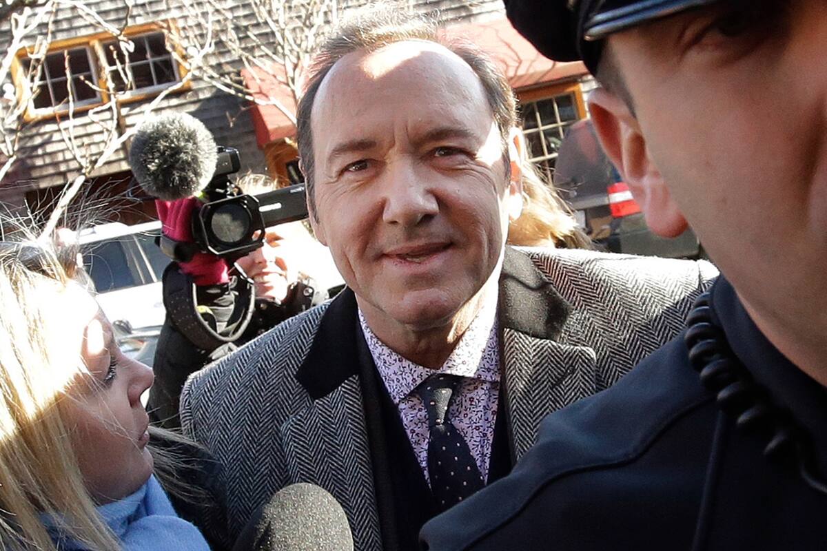Kevin Spacey al llegar al Tribunal