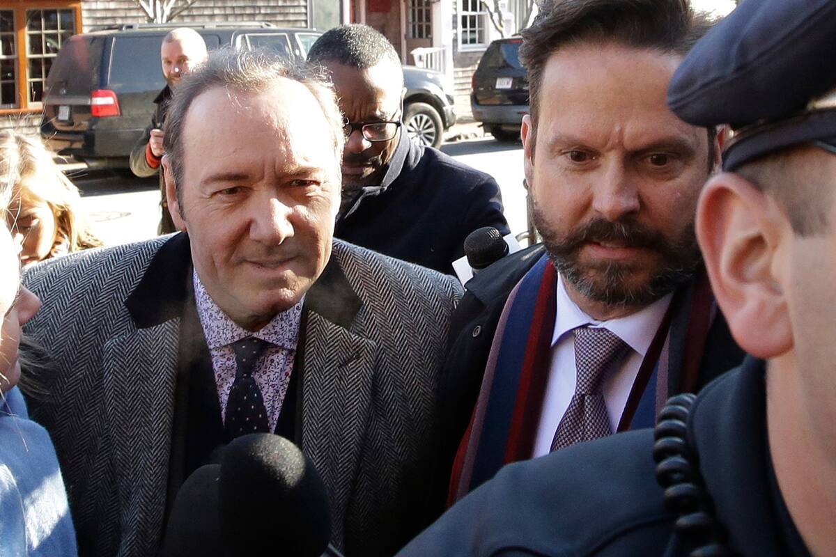 Kevin Spacey al llegar al Tribunal