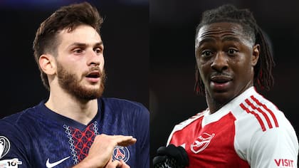 Khvicha Kvaratskhelia y Eberechi Eze, figuras de PSG y Arsenal, serían titulares este sábado en la final de la Champions League