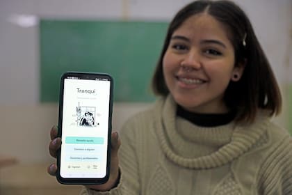 Kiara Enriquez, una de las desarrolladoras de la aplicación.