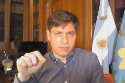 Kicillof anunció la nueva fase de la cuarentena desde la residencia oficial, donde se encuentra aislado
