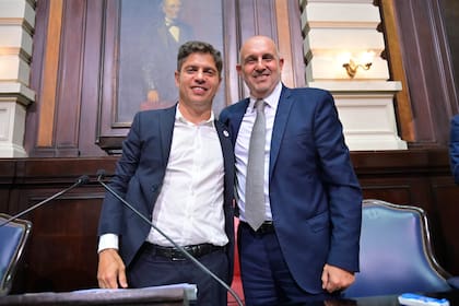 Kicillof, con Alexis Guerrera, presidente de la Cámara de Diputados bonaerense