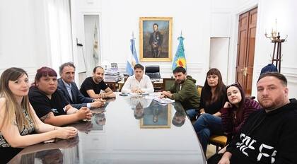 Kicillof con Katopodis y los dirigentes que responden a Grabois