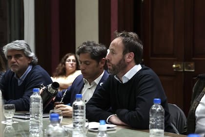 Kicillof, con los ministros Correa y López