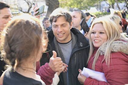 Kicillof el viernes en la marcha convocada a Plaza de Mayo tras el intento de magnicidio.