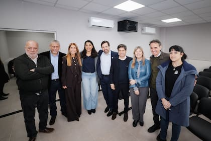 Kicillof junto a Ferraresi, Katopodis, Nicolás Kreplak, María Cristina Álvarez Rodríguez y Magdalena Sierra, en Avellaneda.