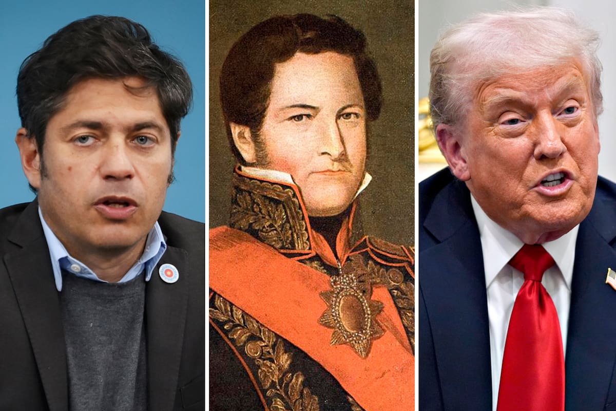 Kicillof, Rosas y Trump