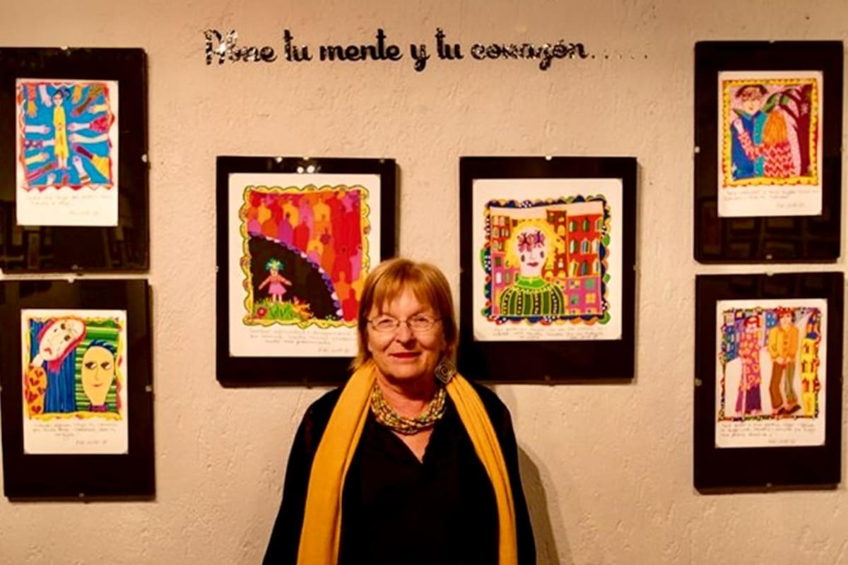 Kiki Suárez a los 72 en su galería de arte
