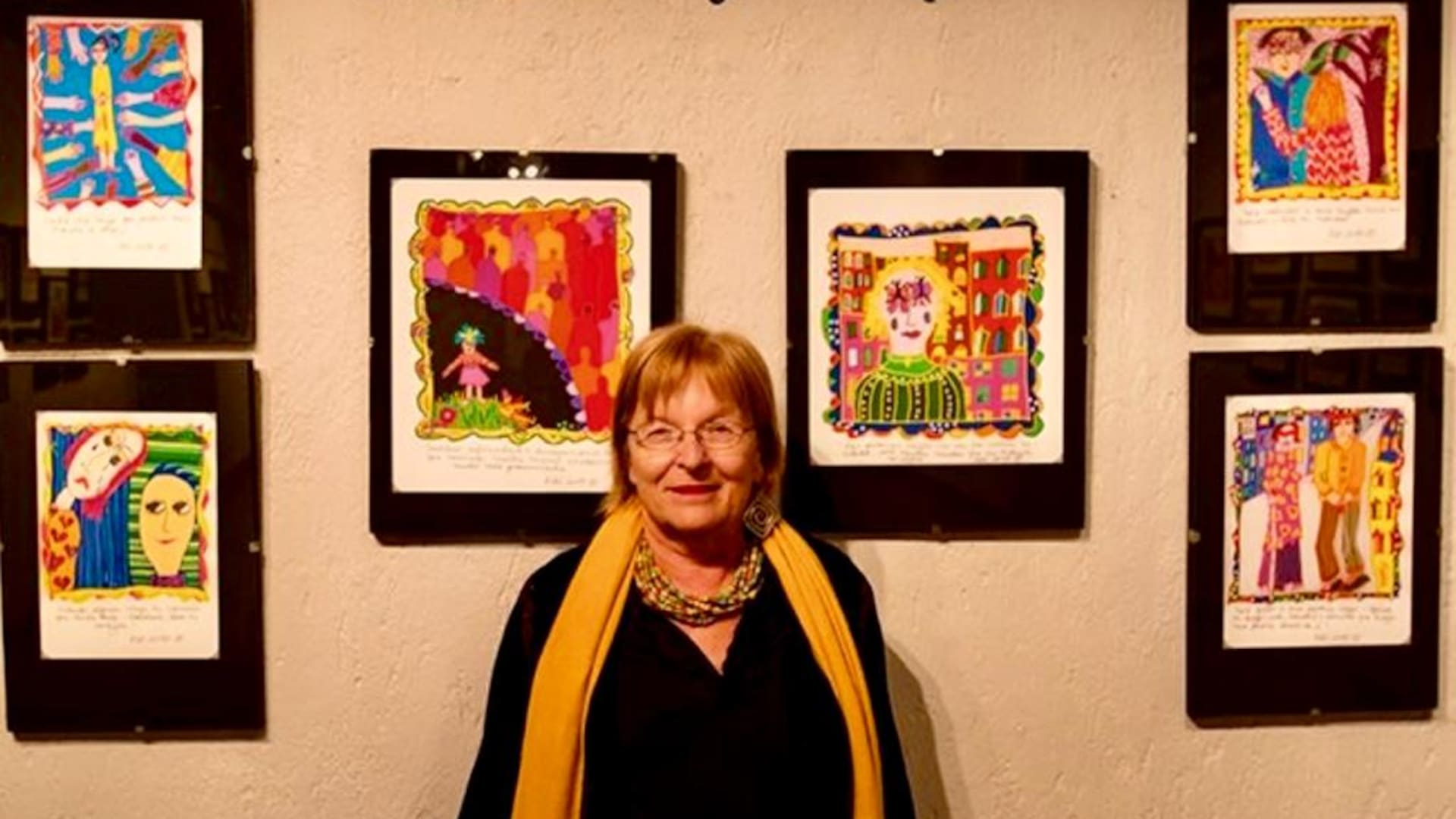 Kiki Suárez a los 72 en su galería de arte