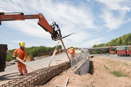 Kilómetro 86,5 de la ruta 7, uno de los tramos en obra