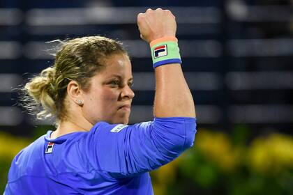 Kim Clijsters celebra: regresó al tenis a los 36 años