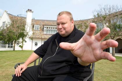 Kim Dotcom en su casa en Nueva Zelanda