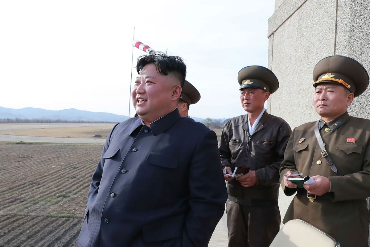 Kim, hoy, durante una visita a una base militar norcoreana