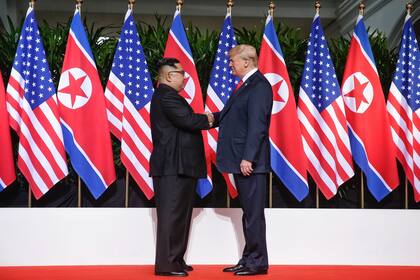 Kim Jong-un y Donald Trump, en Singapur, fueron parte de un encuentro histórico