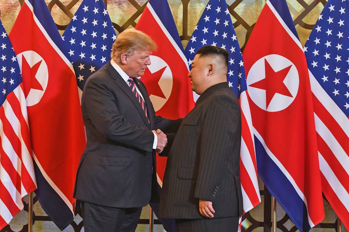 Kim Jong-un y Donald Trump juntos por segunda vez