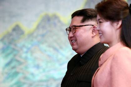 Kim Jong-un y la primera dama de Corea del Norte