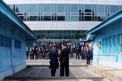 Así se veía Corea del Sur al momento del cruce
