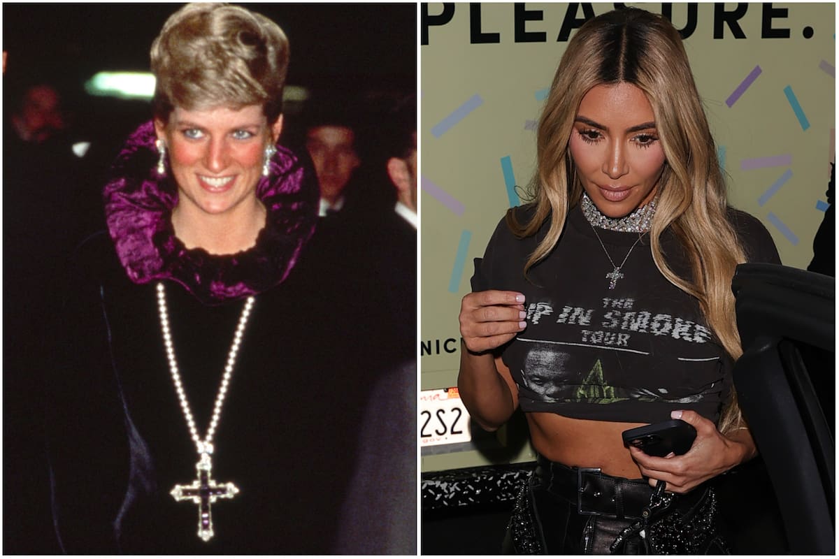 Kim Kardashian compró un histórico crucifijo de Lady Di